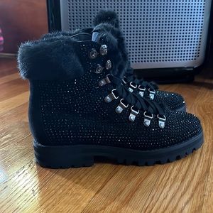 Express, black boots, size 6